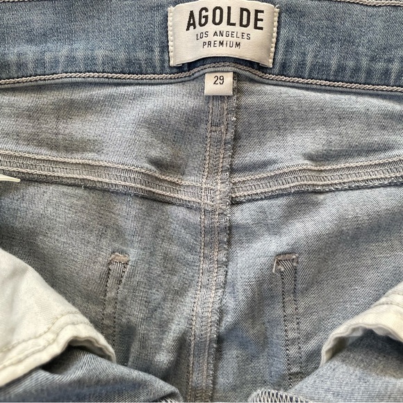 AGOLDE jeans size 29 waist light wash in excellent like new condition. - Picture 5 of 5
